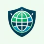 DALL·E 2024-03-07 14.34.42 - A logo for 'Travel Insurance'. Imagine a protective shield overlaying a stylized globe, symbolizing global travel protection. Use reassuring green and